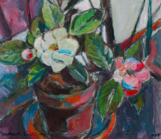 Herbert Coetzee; Flowers in a Pot