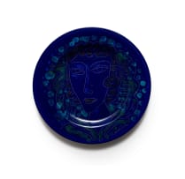 Jan Vermeiren and Chuma Maweni; Blue Portrait Plate
