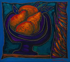 Jan Vermeiren; Purple Bowl with Pears