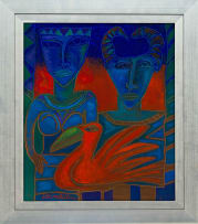 Jan Vermeiren; Figures with Bird