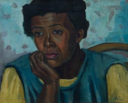 Maggie Laubser; Portrait of a Woman