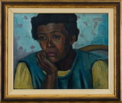 Maggie Laubser; Portrait of a Woman