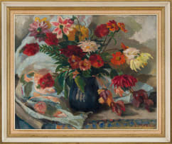 Maud Sumner; Blue Vase