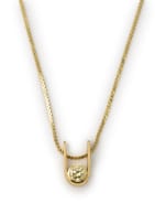 Yellow diamond pendant
