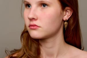 Decorative cone earrings