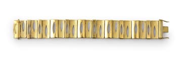 Geometric gold bracelet
