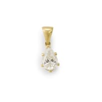 Pear-shaped diamond pendant