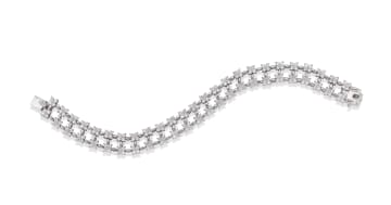 Floral diamond bracelet