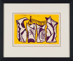 Walter Battiss; Four White Rocks