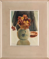 Nerine Desmond; Flowers in a Vase