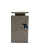 Tim Morris; Rectangular pot with floral motif