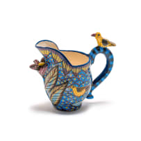 Ardmore Ceramic Studio; Milk jug with bird and floral decoration