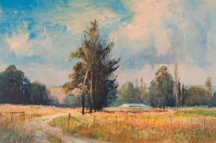 Christopher Tugwell; Landscape with Gravel Road