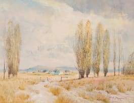 Christopher Tugwell; Rural Landscape with Farmstead in the Distance