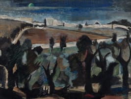 Maud Sumner; The Walls of Jerusalem from the Olive Groves