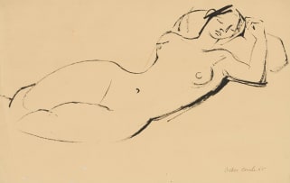 Maurice van Essche; Reclining Nude