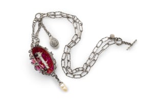 Errico Cassar 'He Who Dares Not Grasp the Thorn Should Never Crave the Rose' pendant