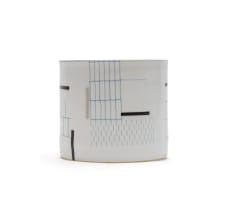 Bodil Manz; Vase with geometric pattern