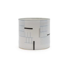 Bodil Manz; Vase with geometric pattern