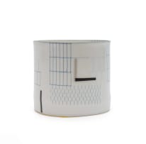 Bodil Manz; Vase with geometric pattern