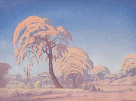 Jacob Hendrik Pierneef; Bosveld by Krokodilrivier (Bushveld by Crocodile River)