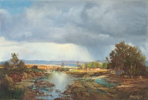 Gabriel de Jongh; A Break in the Clouds