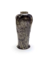 Ruan Hoffmann; Black and white vase with stylised figures