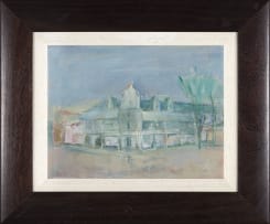 Carl Büchner; A Street Scene