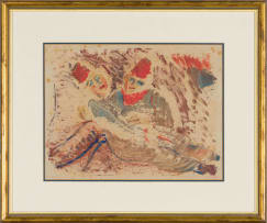 Lippy (Israel-Isaac) Lipshitz; Two Figures Wearing Fezzes