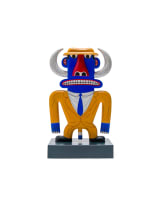 Norman Catherine; Blue Tusked Figure in Yellow Suit