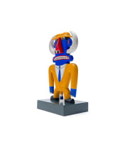 Norman Catherine; Blue Tusked Figure in Yellow Suit