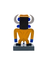 Norman Catherine; Blue Tusked Figure in Yellow Suit