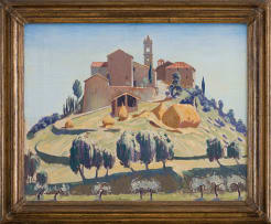 Norman Lloyd; Tuscan Experience (Landscape with Castle)