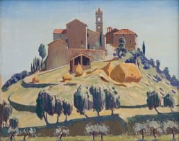 Norman Lloyd; Tuscan Experience (Landscape with Castle)
