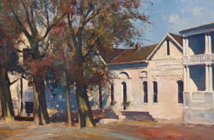 Errol Boyley; Street Scene, Stellenbosch