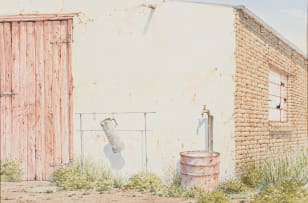 Simon Parkin; Barn with Tap and Water Drum