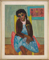 Hindy Rutenberg; Seated Girl