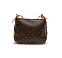 Louis Vuitton; A Monogram Coated Canvas Hudson GM Shoulder Bag with Gold Tone Hardware