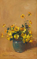 Adriaan Boshoff; Daisies in a Vase