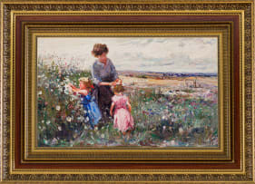 Adriaan Boshoff; Picking Cosmos Flowers