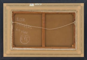 Frans Oerder; Sunflowers in a Blue Vase