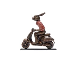 Carol Cauldwell; Rabbit on a Vespa