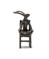 Guy du Toit; Meditating Hare on a Chair