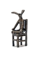 Guy du Toit; Meditating Hare on a Chair