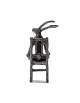 Guy du Toit; Meditating Hare on a Chair