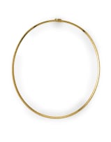 Gold choker necklace