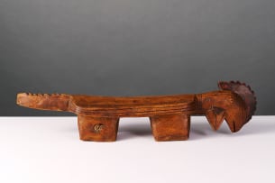 Zoomorphic Mossi stool, Burkina Faso