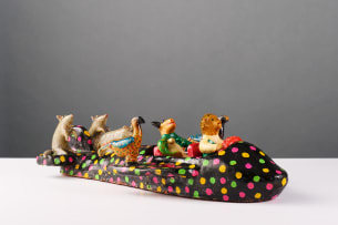 Bonakele (Bonnie) Ntshalintshali; Aeroplane candelabra with animals