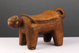 Leopard stool, West Africa