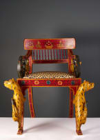 Upholstered armchair, India